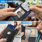 Airtag Wallet for Men (Black157)
