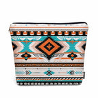 Aztec Cosmetic Bags For Women (9 x 7.1 inch / Aztec)