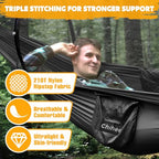 Ultra Light Travel Camping Hammock Pop (Black)
