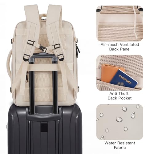 Carry On Backpack (Beige / 3X-Large(22"x14"x10"))