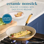 Cucina Ceramic Nonstick Cookware Pots and Pans Set (Turmeric / 13 Piece Ceramic)