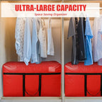 4 Pcs 66 Gallon Extra Large Moving Bags Heavy Duty Storage Bag (66 Gallon / Red)