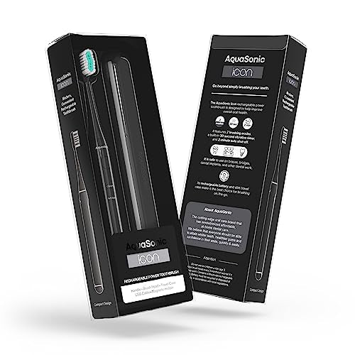 Icon Micro Vibrating Manual Toothbrush (Onyx / 1 Count (Pack of 1))