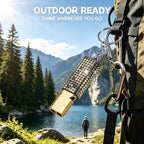 Three Tube Whistle Aluminum Alloy Survival Whistle for Outdoor Needs Sports Referee Emergency (Golden Mix2pcs)