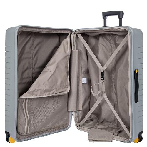 B Y Ulisse Checked Luggage with Spinner Wheels (Checked-large / Grey)