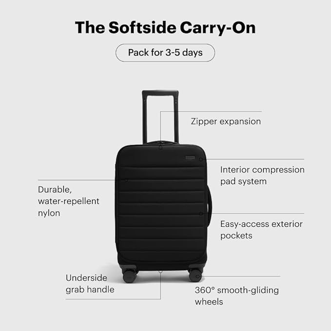 Away Softside Carry-On Suitcase, 22 Inch Lightweight, Expandable High-Strength - Image 3