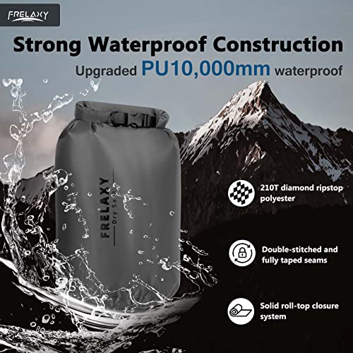 Waterproof Dry Bag 3 Pack (3 Pack - Gray)