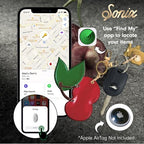 Keychain Case Compatible with Apple AirTag (Cherry)