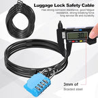 12pack Security Cable Lock (Black / 7 ft)