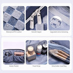 Travel Makeup Bag Cosmetic Bags for Women (D-5-Deep Blue)