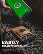 Pop Up Wallet Compatible with AirTag (Brown)