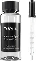 Cinnamon pple Essential Scent Oil - 120ML Waterless Diffuser Oil for Cold Air Diffusers, Luxury Home Fragrance Oils, Natural Flavor Aromatherapy Oils for Spa, Office, Long-Lasting Refill