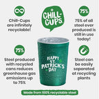 16 oz. Party Cups (St. Patrick Green / 12 Count)