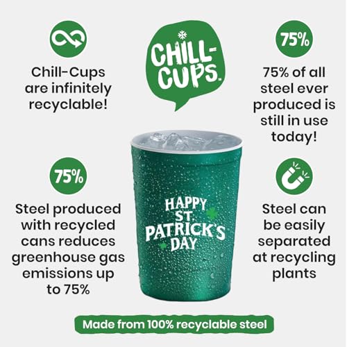 16 oz. Party Cups (St. Patrick Green / 12 Count)