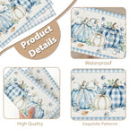 Fall Placemats Set of 6 (Blue Pumpkin)