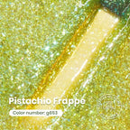 Beetles Lime Green Glitter Gel Nail Polish (H - Velvet Green | Pistachio Frappe)