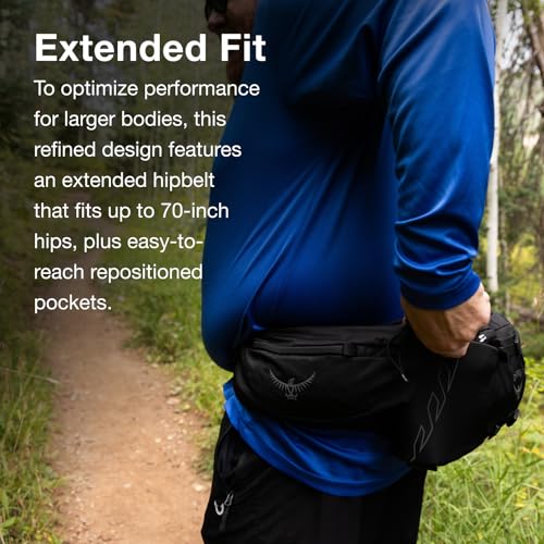 Talon 6L Men's Lumbar Hiking Waist Pack (6l (Extended Fit) / Black/Coal Grey)