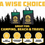 Microfiber Camping Towel (Dark Green / Large (24x48) + Washcloth (12x12))