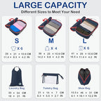Compression Packing Cubes (Blue / 8PCS)