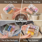 21 Pack Leak Proof Silicone Travel Bottles Set (Multi-color)