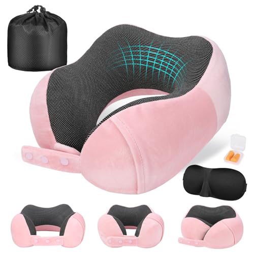 Neck Pillow for Traveling (Pink)
