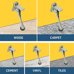 One Touch Kickdown Door Stopper (Chrome / 6 INCH X 1 PACK)