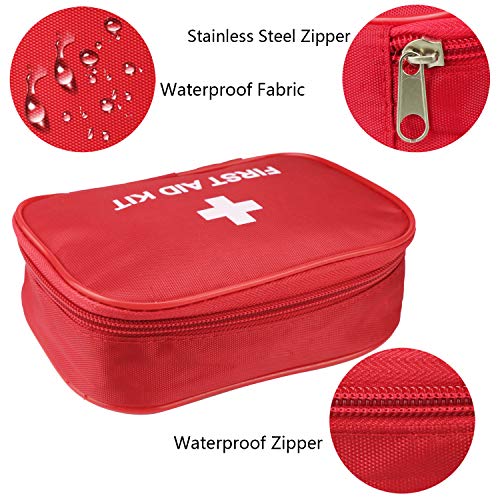 6 Pack Empty First Aid Kit Bag (6.3 x 4.7 x 1.8 inch)