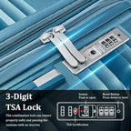 Expandable Carry (Peacock Blue / Carry On Set (14in/20in/DB/TB))