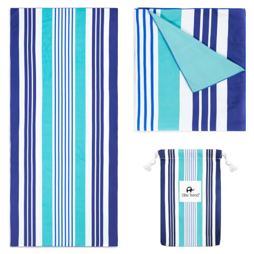 Quick Dry Microfiber Beach Towel (Ocean / Large 63x31")