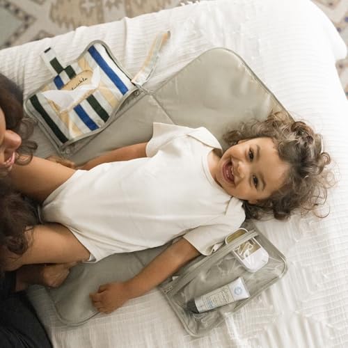 Portable Diaper Changing Pad (Retro Stripes)