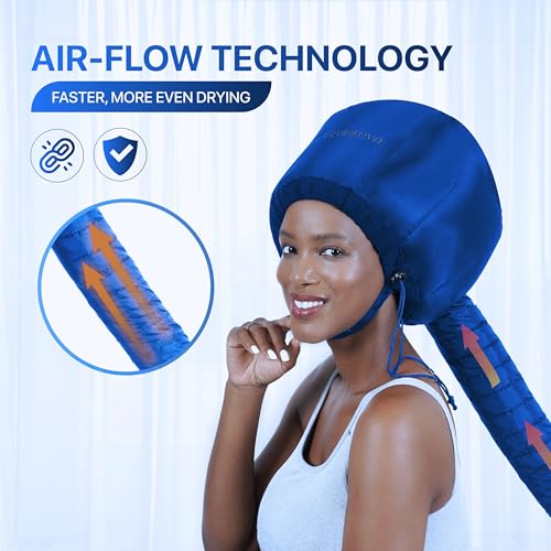 Hair Dryer Bonnet Attachment w (Blue)