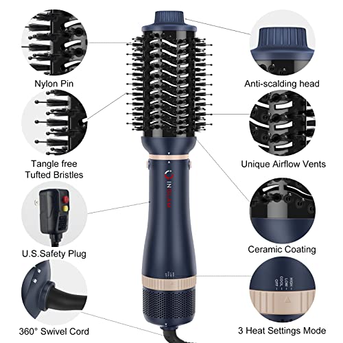 Hair Dryer Brush Set (Prussian Blue)