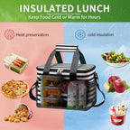 Insulated Lunch Bag (Stripe / Medium)