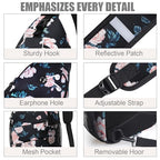 Crossbody Bags for Women Men Trendy Sling Bag Backpack Chest Bag (Large / Floral Pattern)