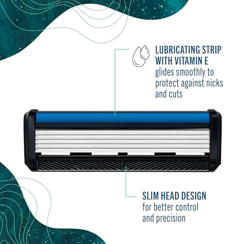 POPi Shave 5 Wave 5 Blade Razor Refills (Replacement Cartridges 8ct)