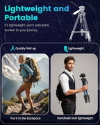 74″ Camera Tripod (74 inch / Navy Blue)