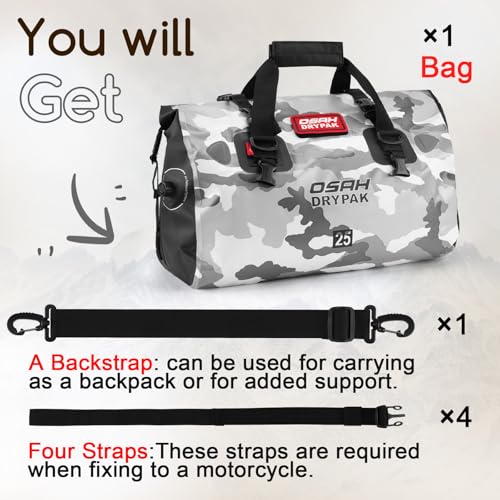Waterproof Duffel Bag (Sky Grey / 25L)
