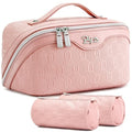 Travel Makeup Bag Cosmetic Bags for Women (G-3-Pink)