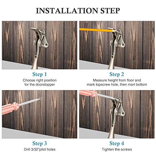 Door Stopper One (4inch x 20pack / Black)