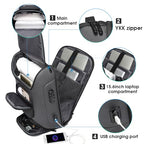 Business Laptop Backpack Fit for 15.6 INCH (Grey)