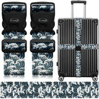 Luggage Straps for Suitcases (Blue Wave)