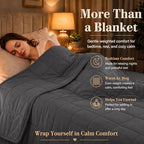 Weighted Blanket for Adults 20lbs (01-dark Grey / 48" x 72" | 20lbs)