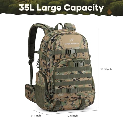 Tactical Backpack for Men (40L / E.woodland Camo)