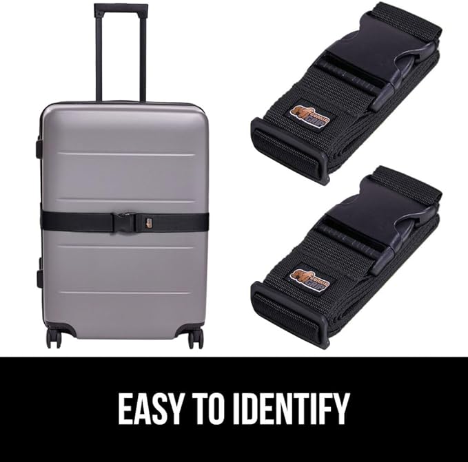 GORILLA GRIP Heavy Duty 8 Pack Adjustable Luggage Straps - Image 4