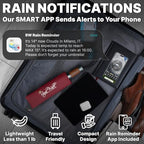 Compact Travel Umbrella for Rain (Dark Red)
