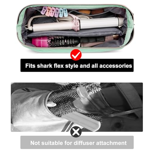Hair Tools Travel Bag for Shark Flexstyle Dyson (Teal)