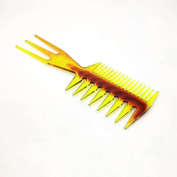 Oil Hairstyle Comb for Men Wide Tooth Hair Styling Comb Lightweight Salon with Scalp Massage 8.26 Inch for Slicked-Back Hair