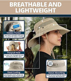 GearTOP Safari Sun Hat for Men and Sun Hats for Women UV Protection UPF 50+ - Image 4