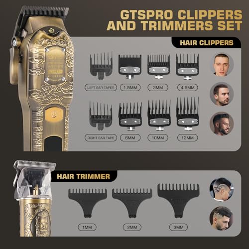 GTSPROProfessional Hair Clippers for Men (Bronze-colored)