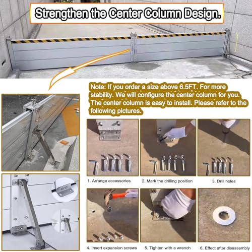 Reusable Flood Barrier (13ft(3.97m) / H 2.6ft(80cm))